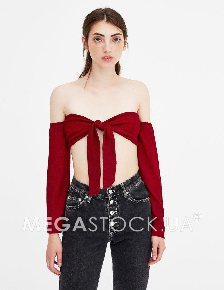 Топ PULL & BEAR Ж1085680 (9238/375/600) колір бордовий