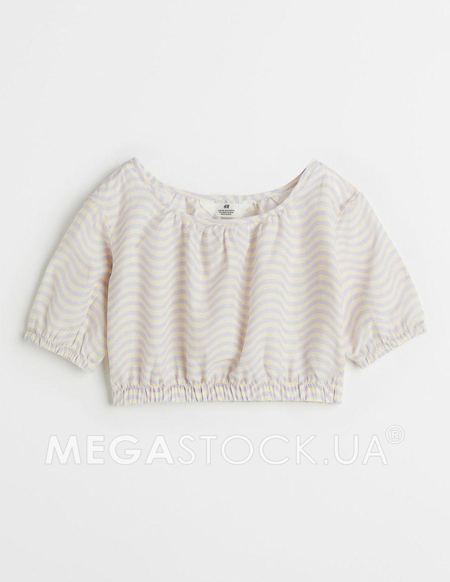 Блуза H&M ДД013012 (10733626) колір бузковий
